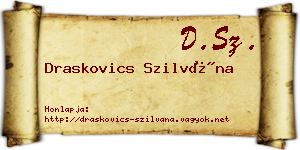 Draskovics Szilvána névjegykártya